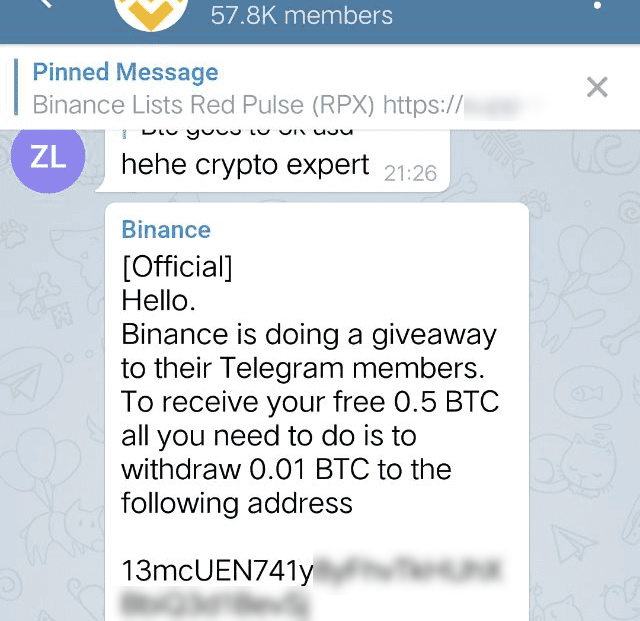 Telegram Crypto Giveaway Tag - Telegram Board