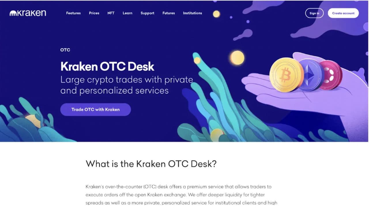 Crypto OTC Desk - Exchange Large Cryptocurrency Volumes