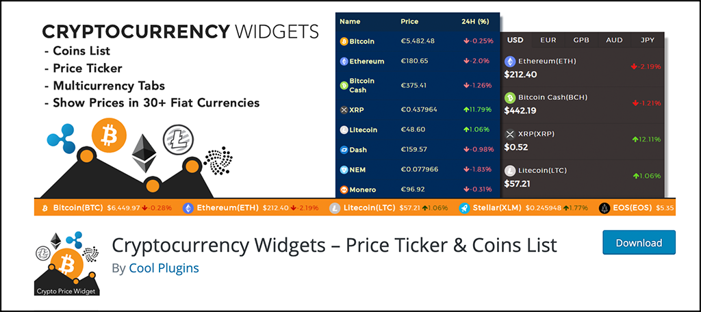 Cryptocurrency Widgets Pro - WordPress Crypto Plugin Wordpress Widgets - ostrov-dety.ru