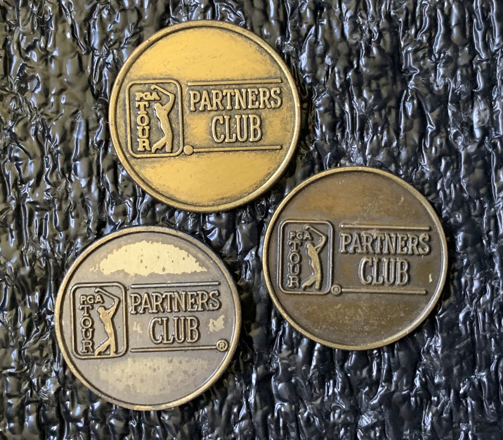 VTG LOT 2 PGA Tour Partners Club Charter Member Coins Tokens 3/4