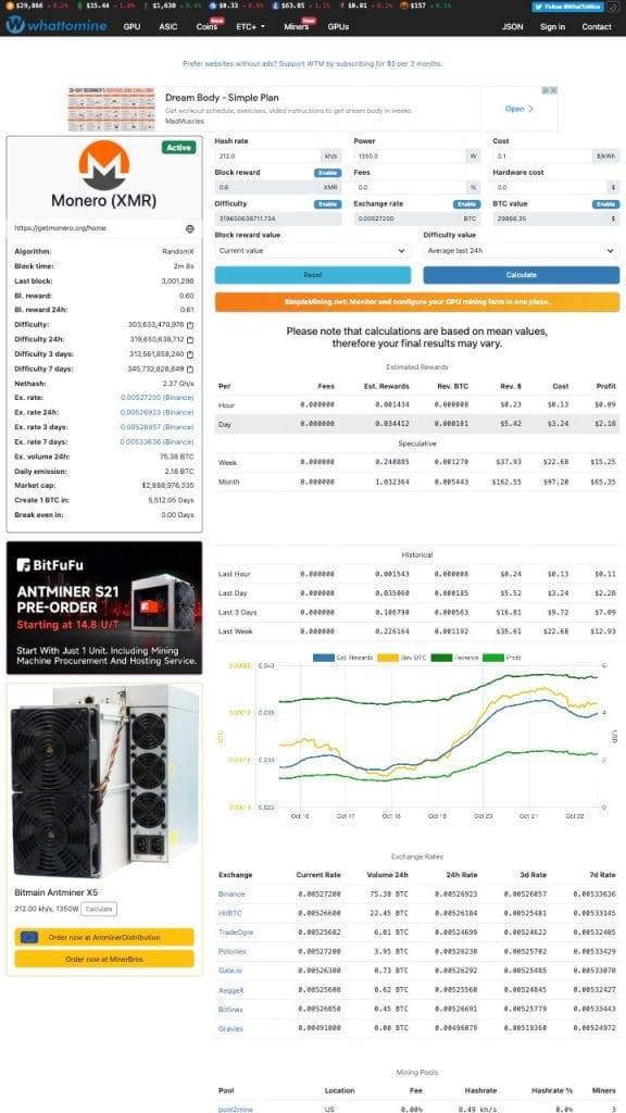 Mining Pool Stats