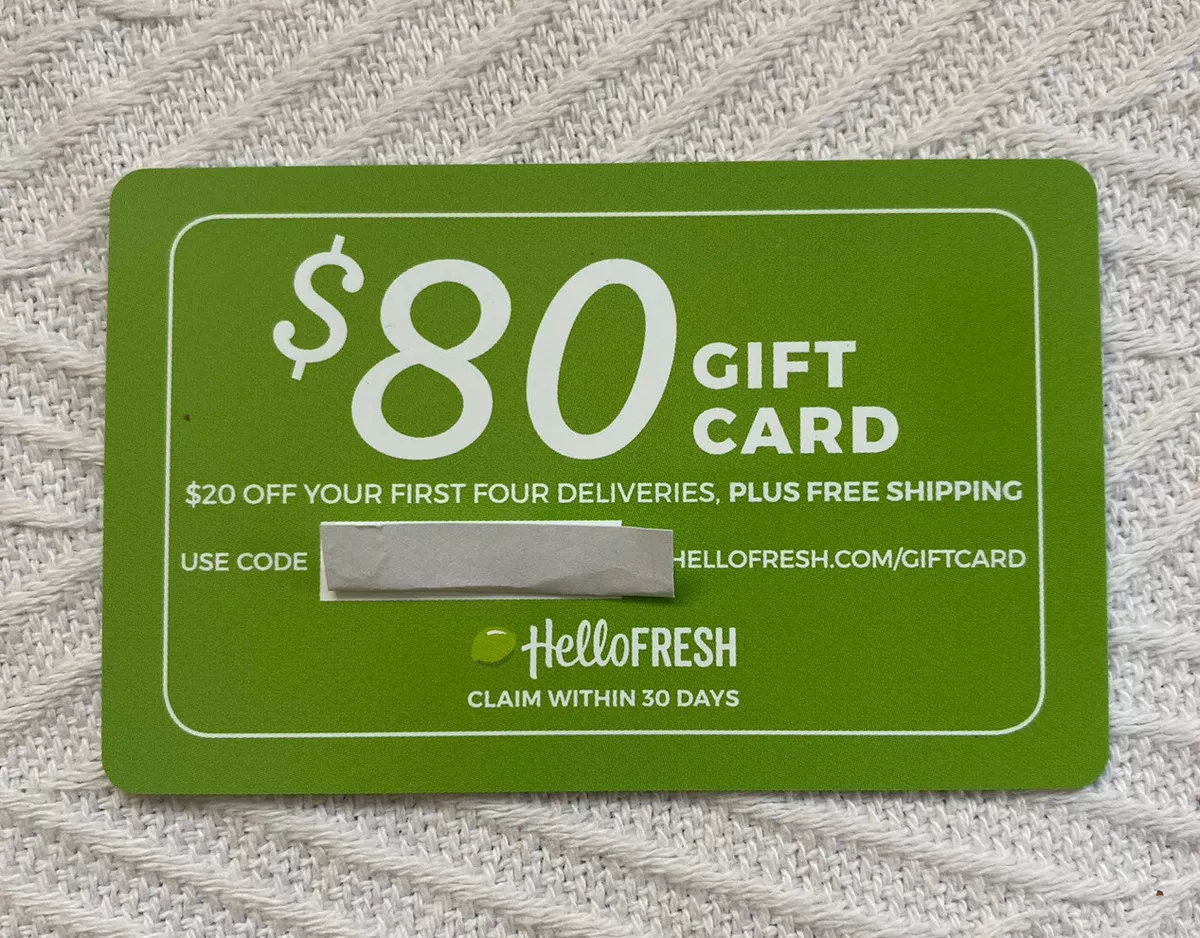 Hello Fresh Gift Card