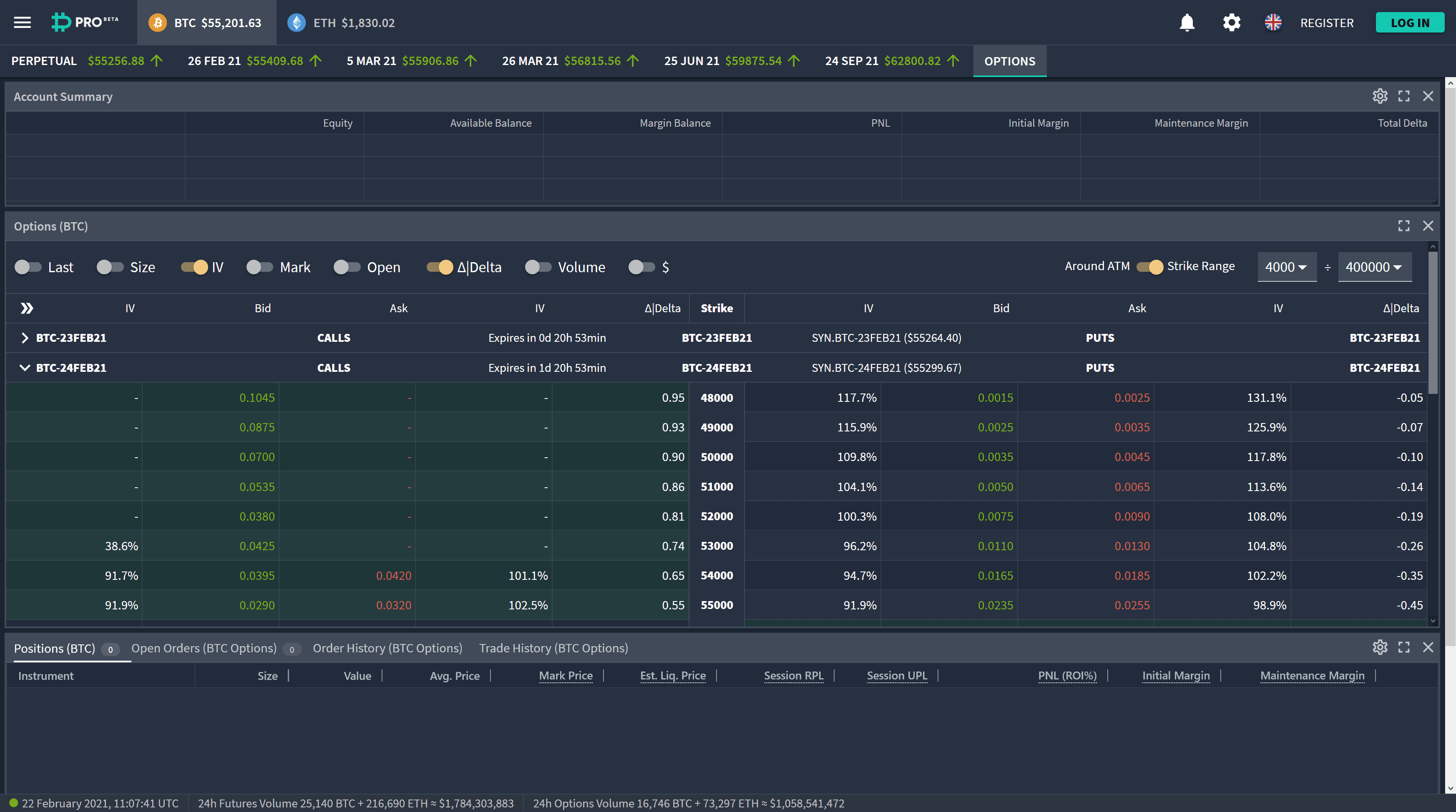 Deribit - Crypto Options and Futures Exchange for Bitcoin, Ethereum, Solana and more.