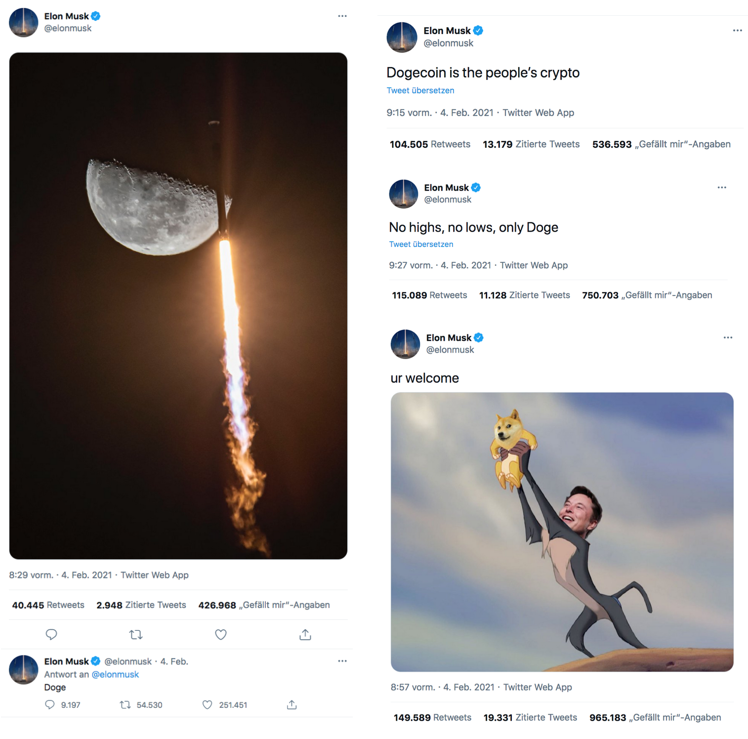 Elon Musk and Dogecoin: From SpaceX Mission to Twitter Spat