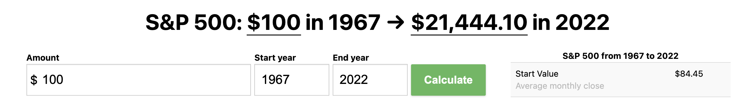 Dollar-cost Average Calculator