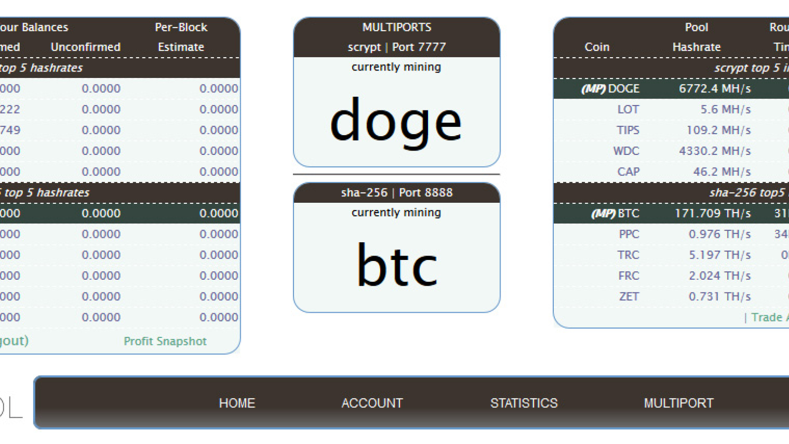 Altcoin Mining Pool for GPU and ASIC - 2Miners