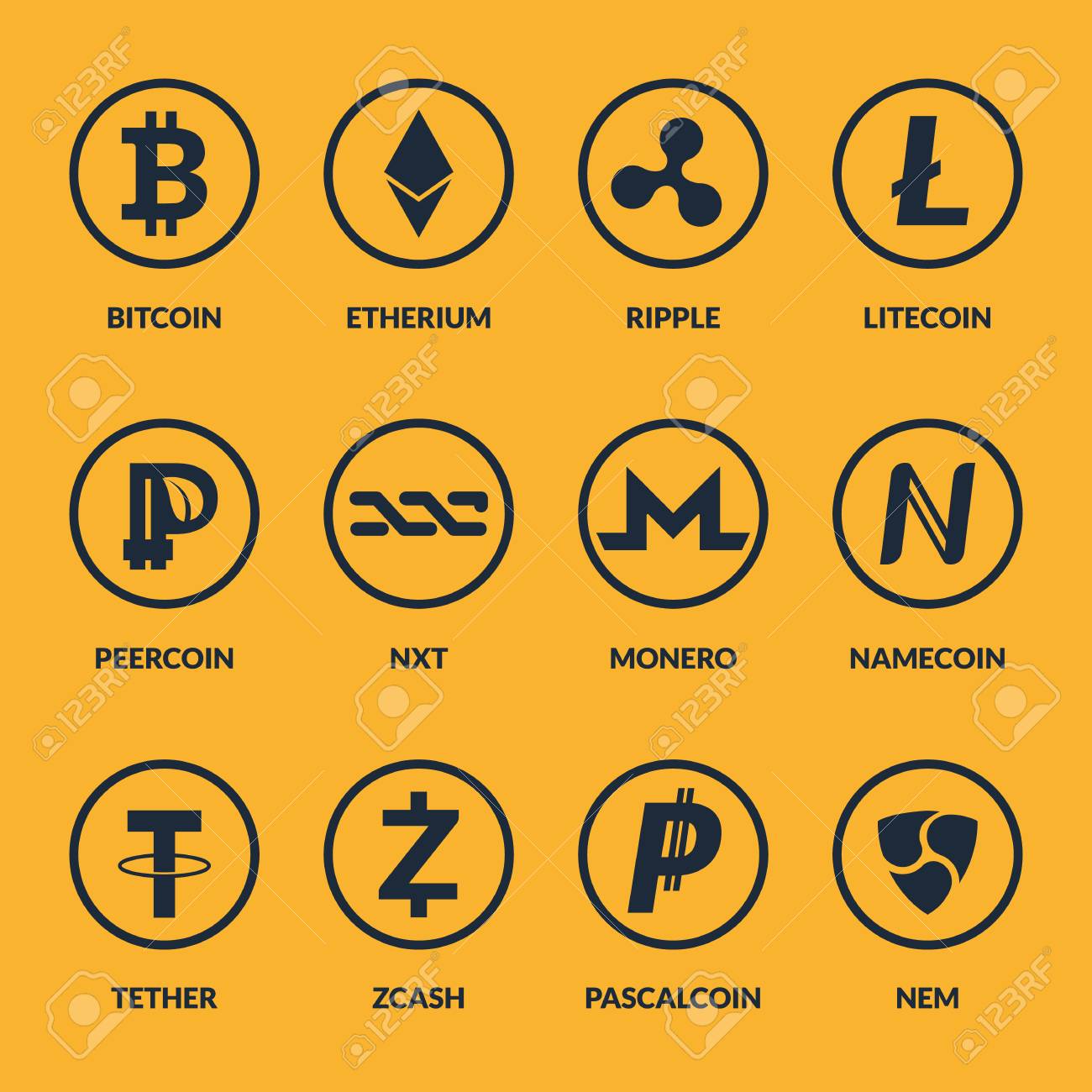 , Crypto Currency Logo Royalty-Free Photos and Stock Images | Shutterstock