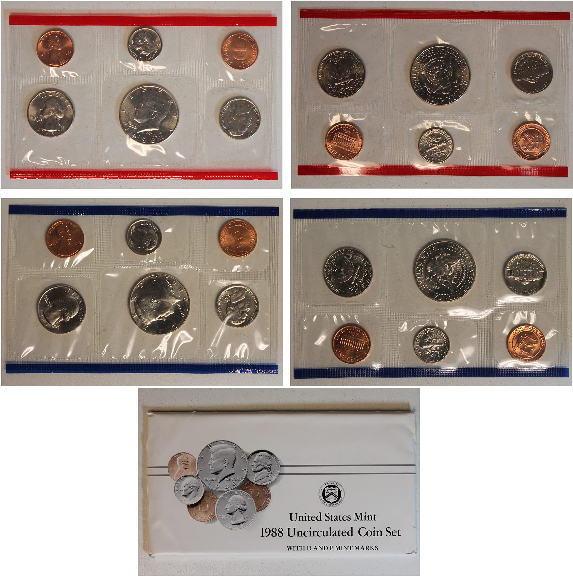 P&D U.S. Mint Uncirculated Coin Set Original Mint Packaging All 2 – Countryside Trading