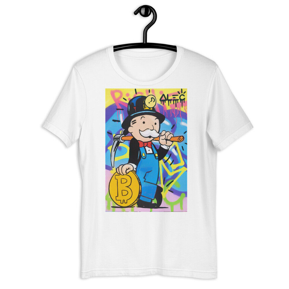 Monopoly Man Jumps for Joy Bitcoin T-Shirt! (XXXL, Black) price in UAE | Amazon UAE | kanbkam