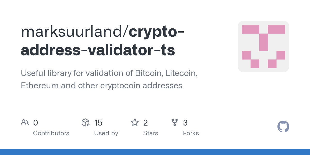 coin-address-validator | Yarn