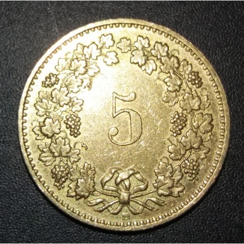 Five Centimes (Rappen) , Coin from Switzerland - Online Coin Club