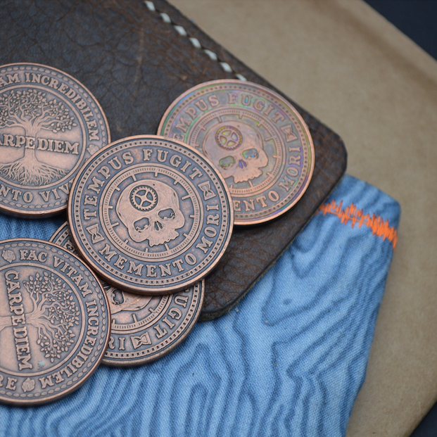 Carpe Diem EDC reminder coin – Sinners & Stone