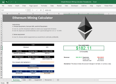 Ethereum (ETH) Mining Profitability Calculator | CryptoRival