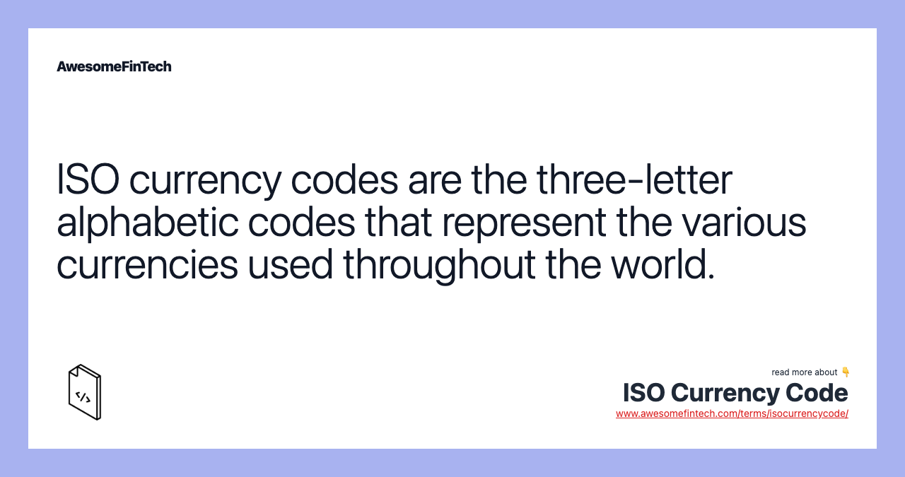 ISO Currency and Funds Code List - SAP Documentation