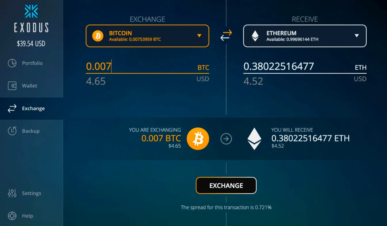 EXODUS to USD Price Converter & Calculator, Live Exchange Rate | CoinBrain