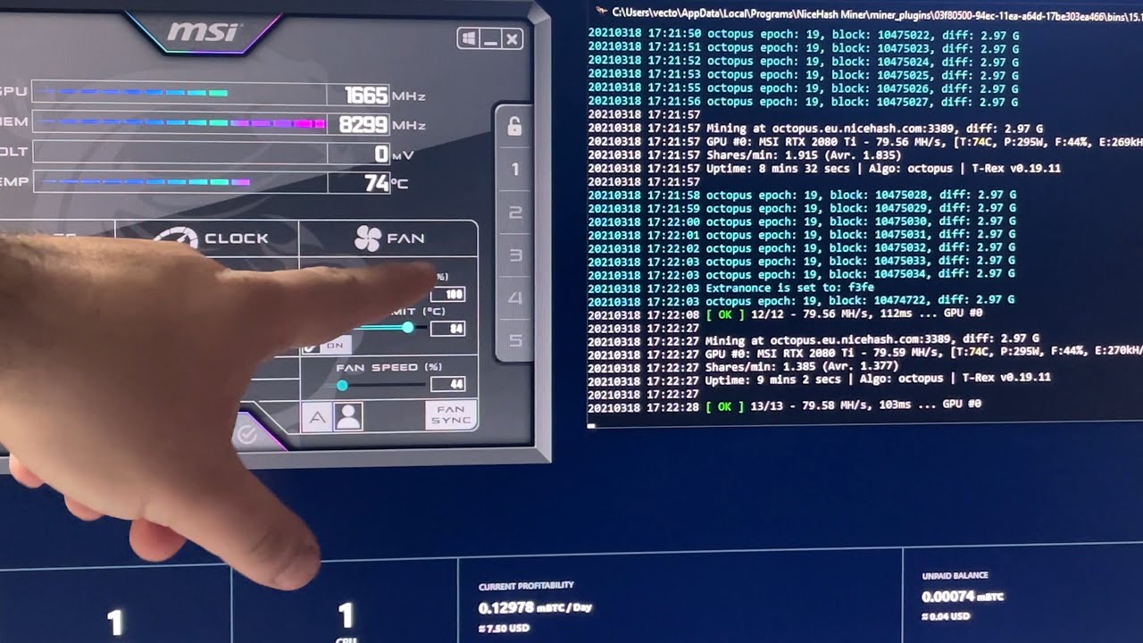 RTX Ti Mining Settings