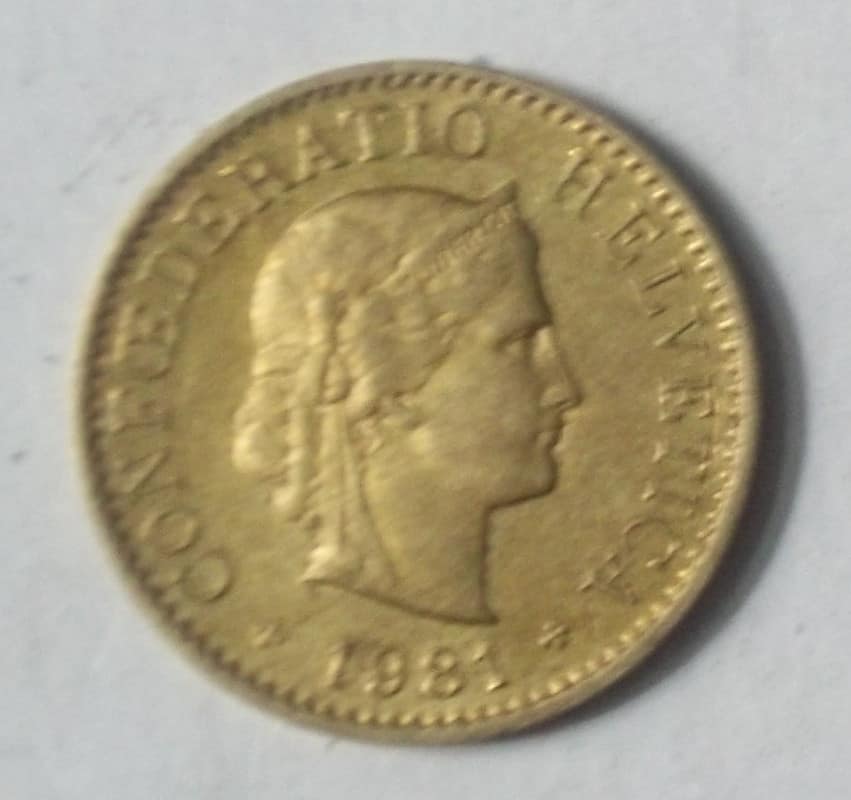 Five Centimes (Rappen) , Coin from Switzerland - Online Coin Club