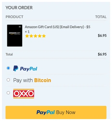 Buy & Send PayPal Gift Card with Instant Delivery via Xoxoday