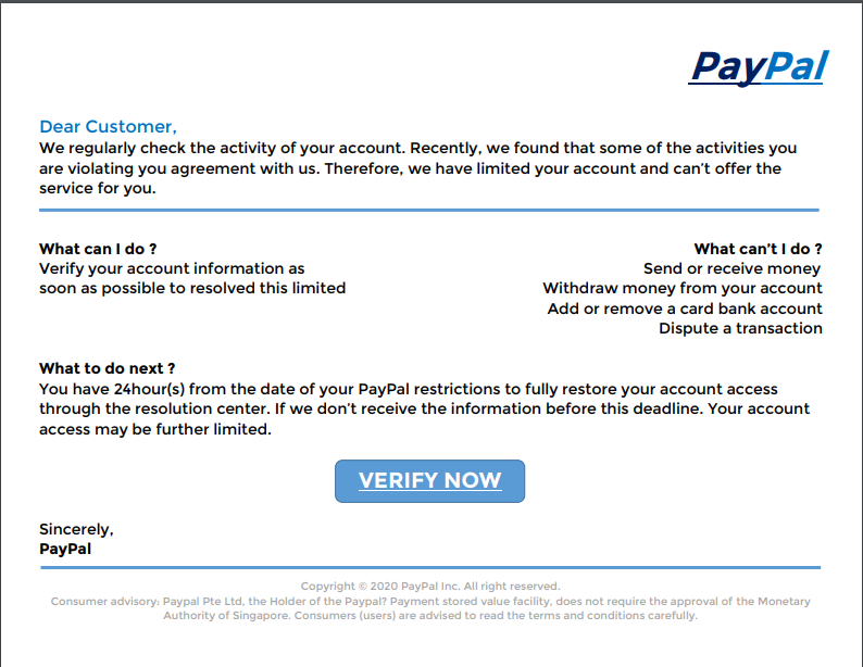 Why is my PayPal account limited? | PayPal US