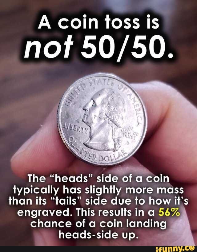 Scientists Destroy Illusion That Coin Toss Flips Are 50–50 | Scientific American