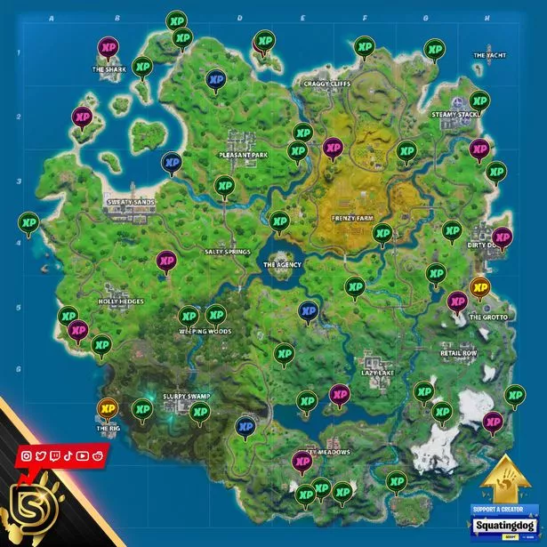 Where to find all the XP coins in Fortnite Chapter 2, season 5, week 14 - Dot Esports