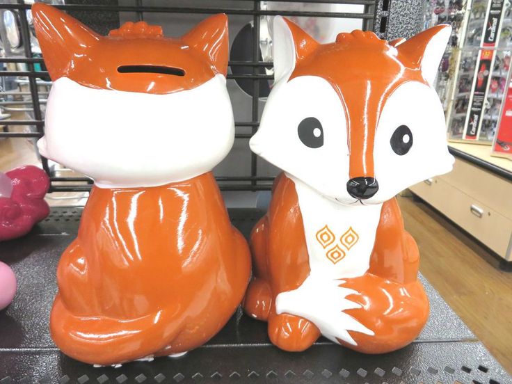 Three new Fox Designs Ceramic Piggy Bank /Money Box | PersonalisedGiftShop