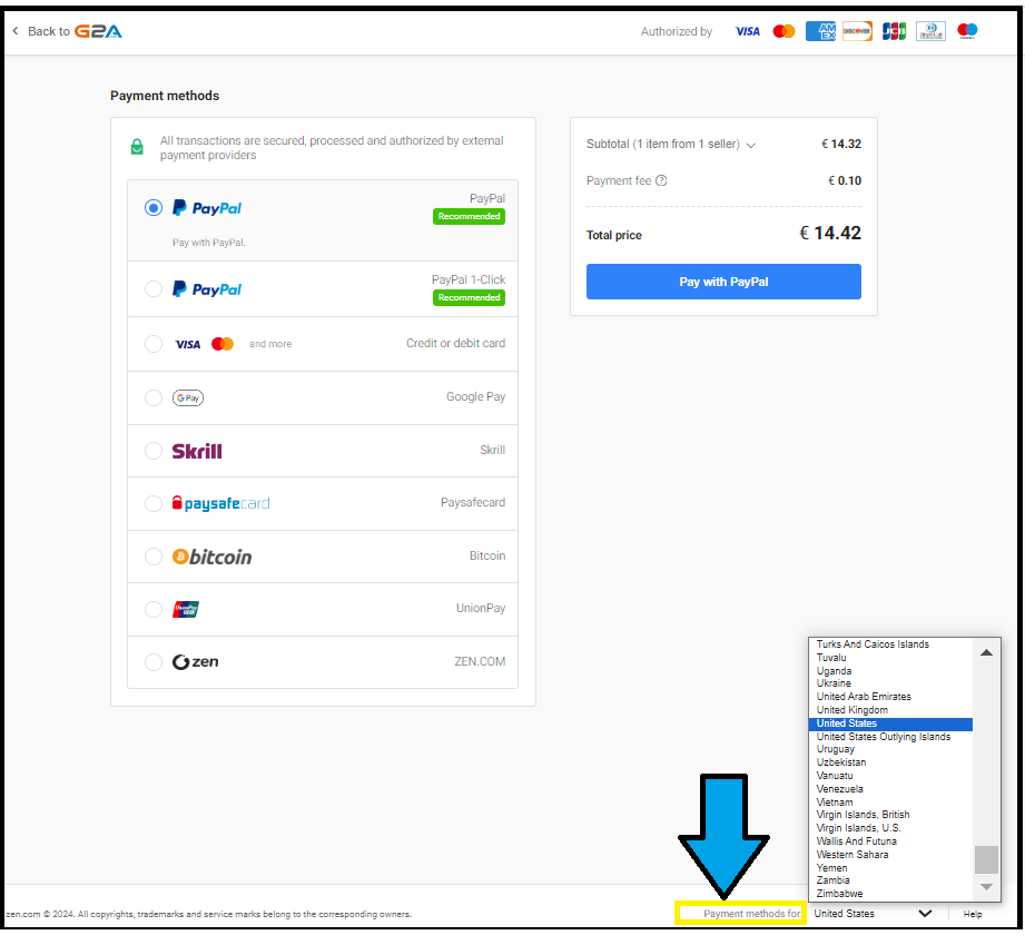 G2A Pay gives blank after purchase. - OpenCart Community