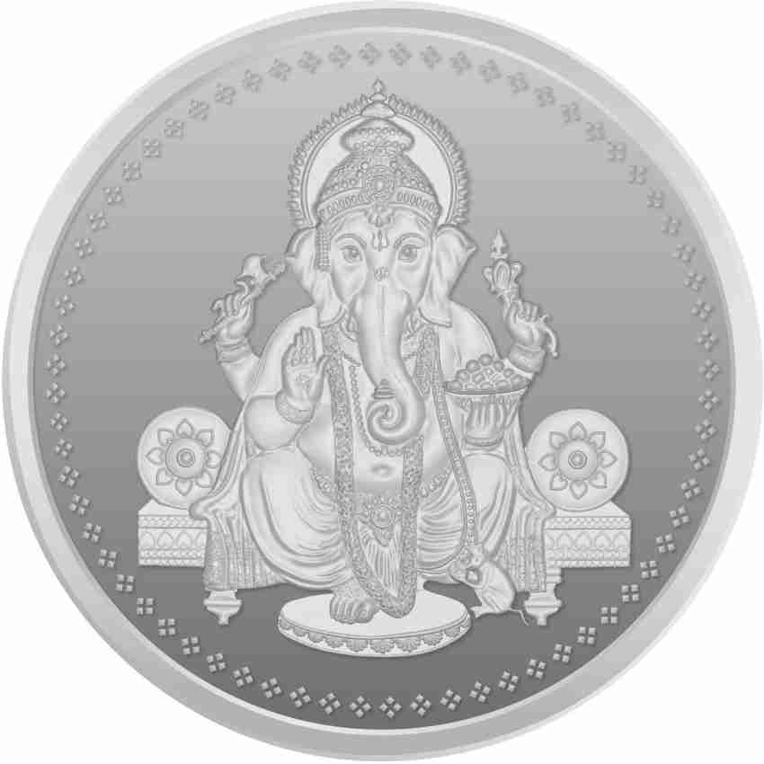 Buy Laxmi Ganesha Silver Coins at Best Prices | TrueSilver