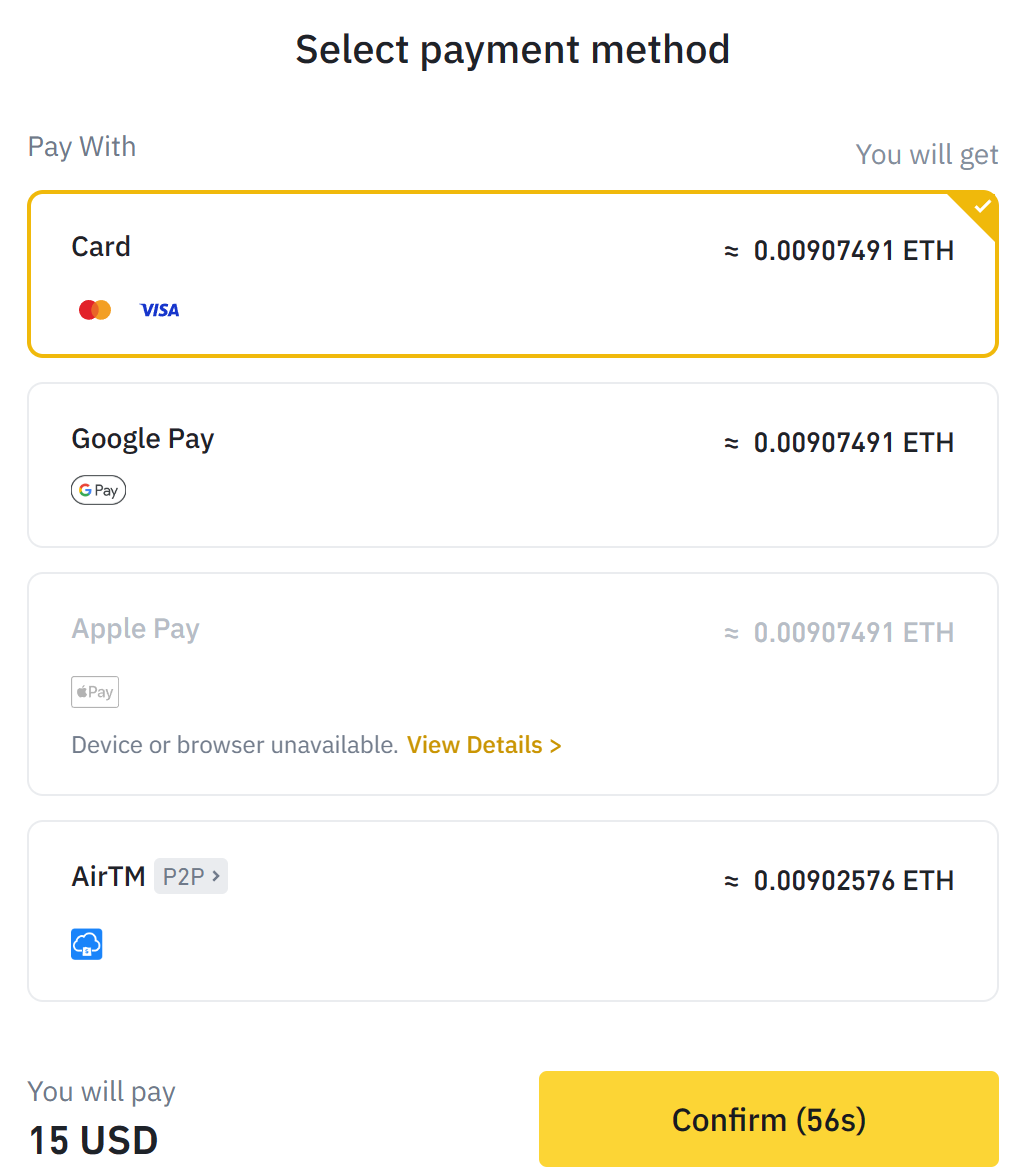 Buy Ethereum with Credit or Debit Card | Buy ETH Instantly