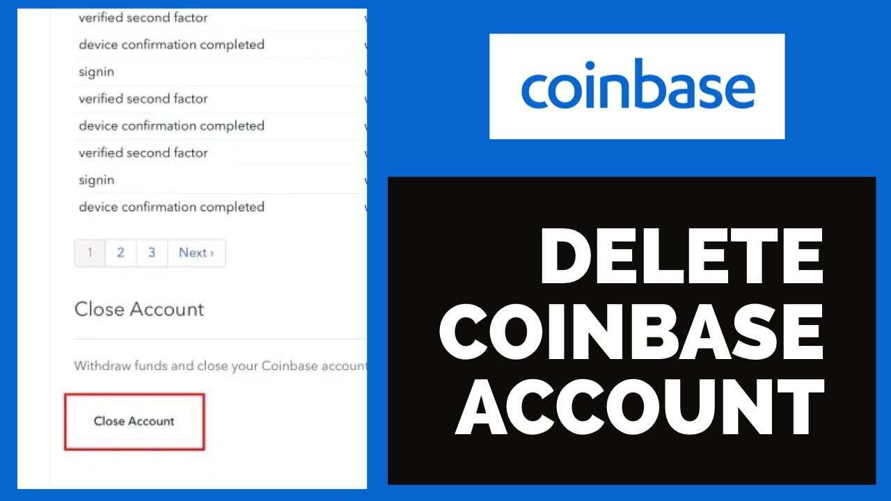 How To Delete Coinbase Account