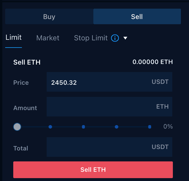 Sell Ethereum ETH the easy way