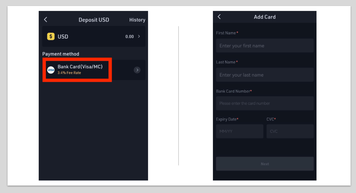 KuCoin Deposit & Payment Methods