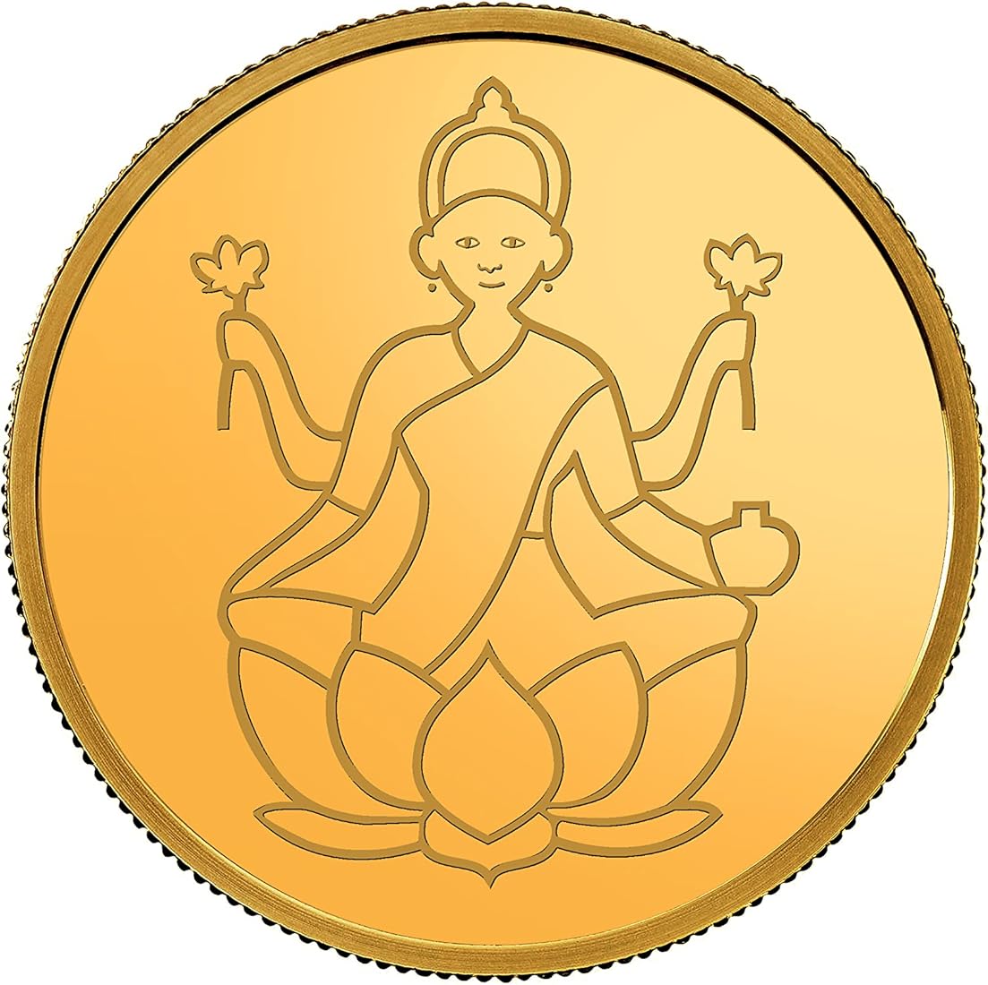 Buy 1 gram Lakshmi gold coin | Gold Coins | SVTM Jewels