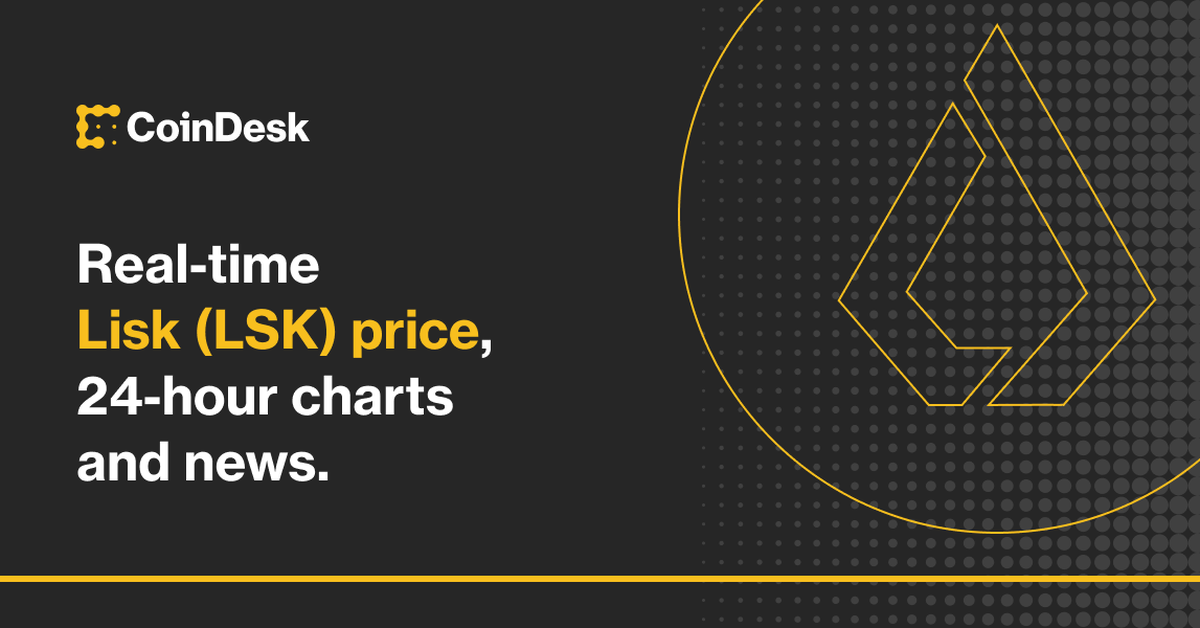 Lisk price today, LSK to USD live price, marketcap and chart | CoinMarketCap