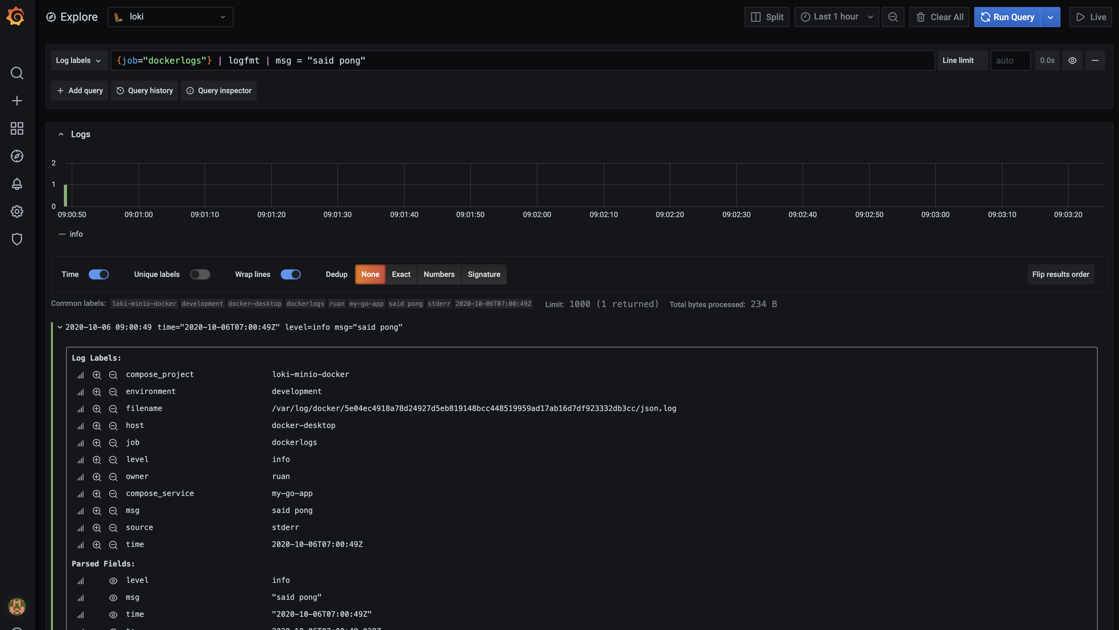 Logging with Grafana Loki and MinIO