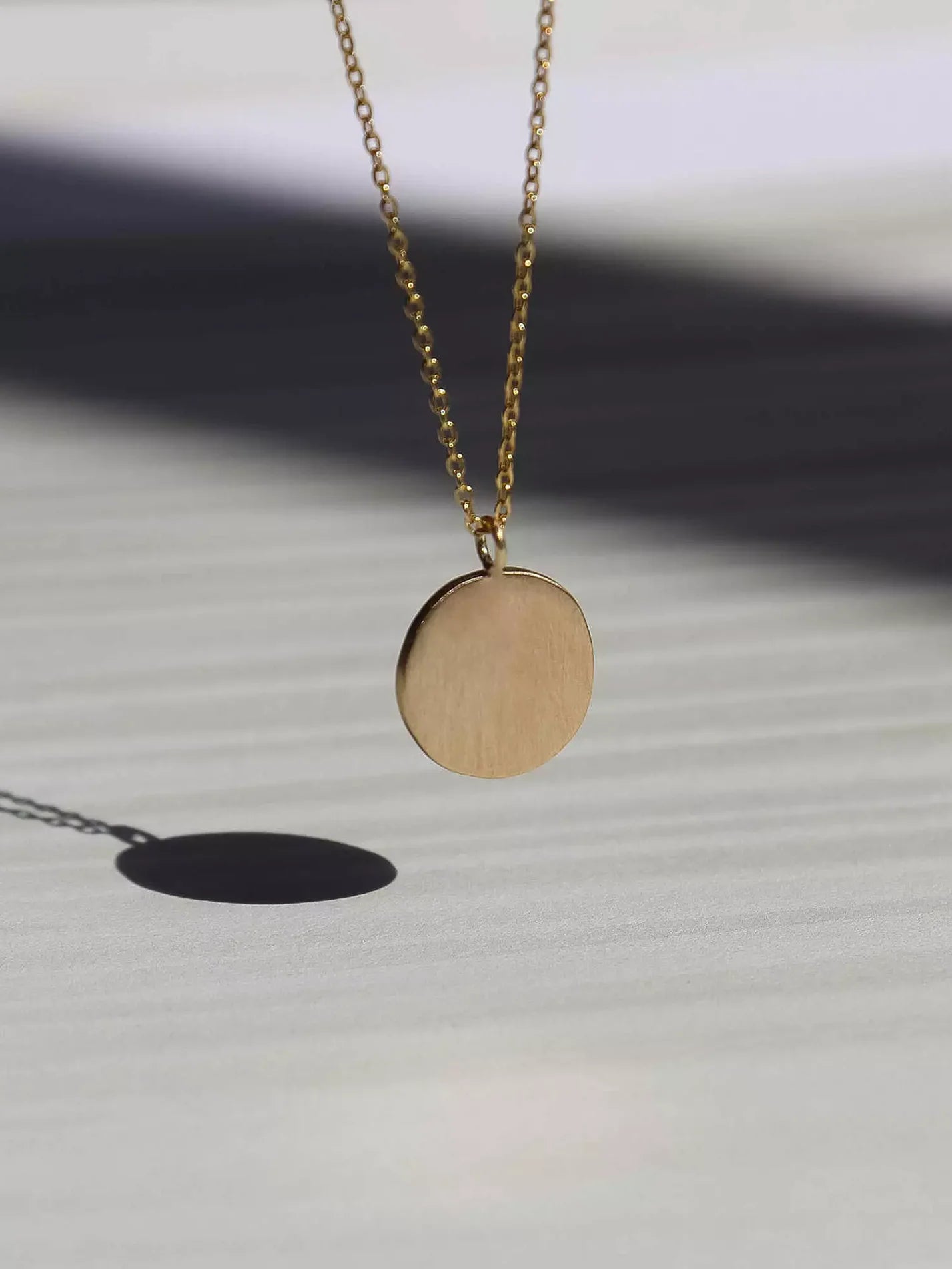 LUNA COIN sterling silver and 9-carat gold necklace | Lulu's Collective