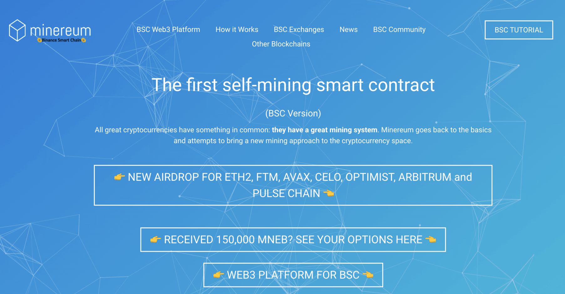 Minereum - The first self-mining smart contract