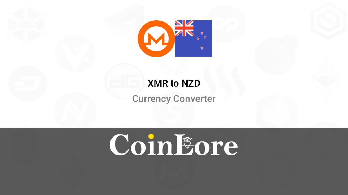 Monero - New Zealand dollar (XMR/NZD) Free currency exchange rate conversion calculator | CoinYEP