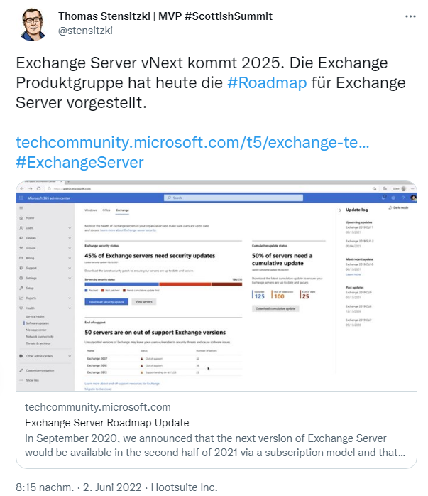 Roadmap for Exchange Server » ADMIN Magazine