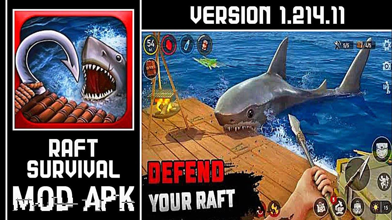 Raft Survival Mod APK (God Mode, Free Craft) Download