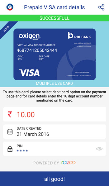 Oxigen launches Virtual Visa Card | Technology News - The Indian Express