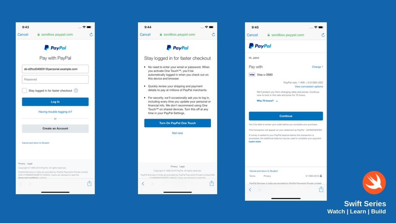 PAYPAL INC., SWIFT / BIC Code: PPALUS66