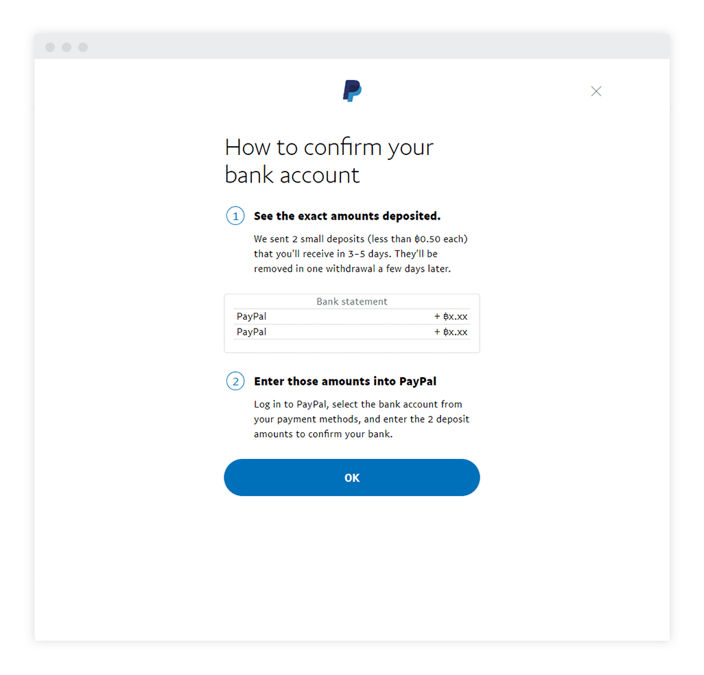 How do I confirm my bank account with PayPal? | PayPal SG