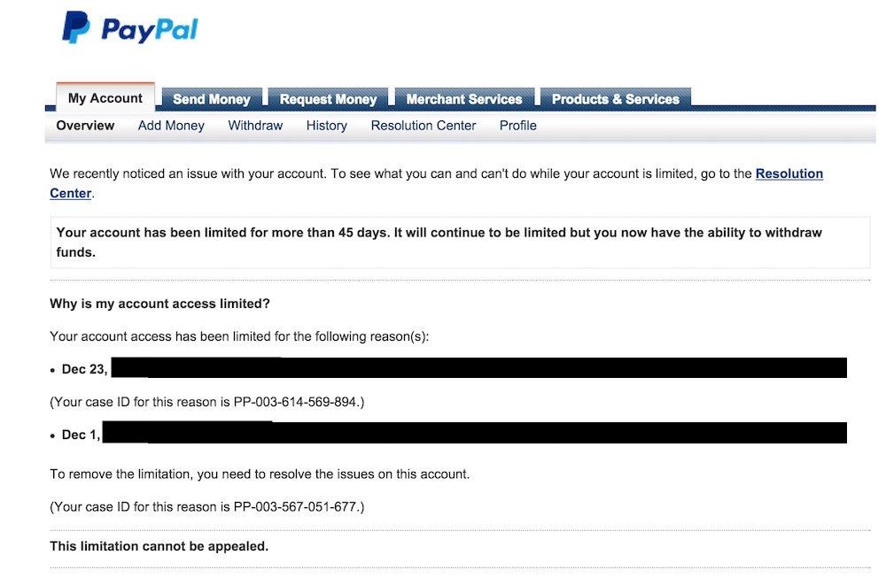 PAYPAL USER AGREEMENT