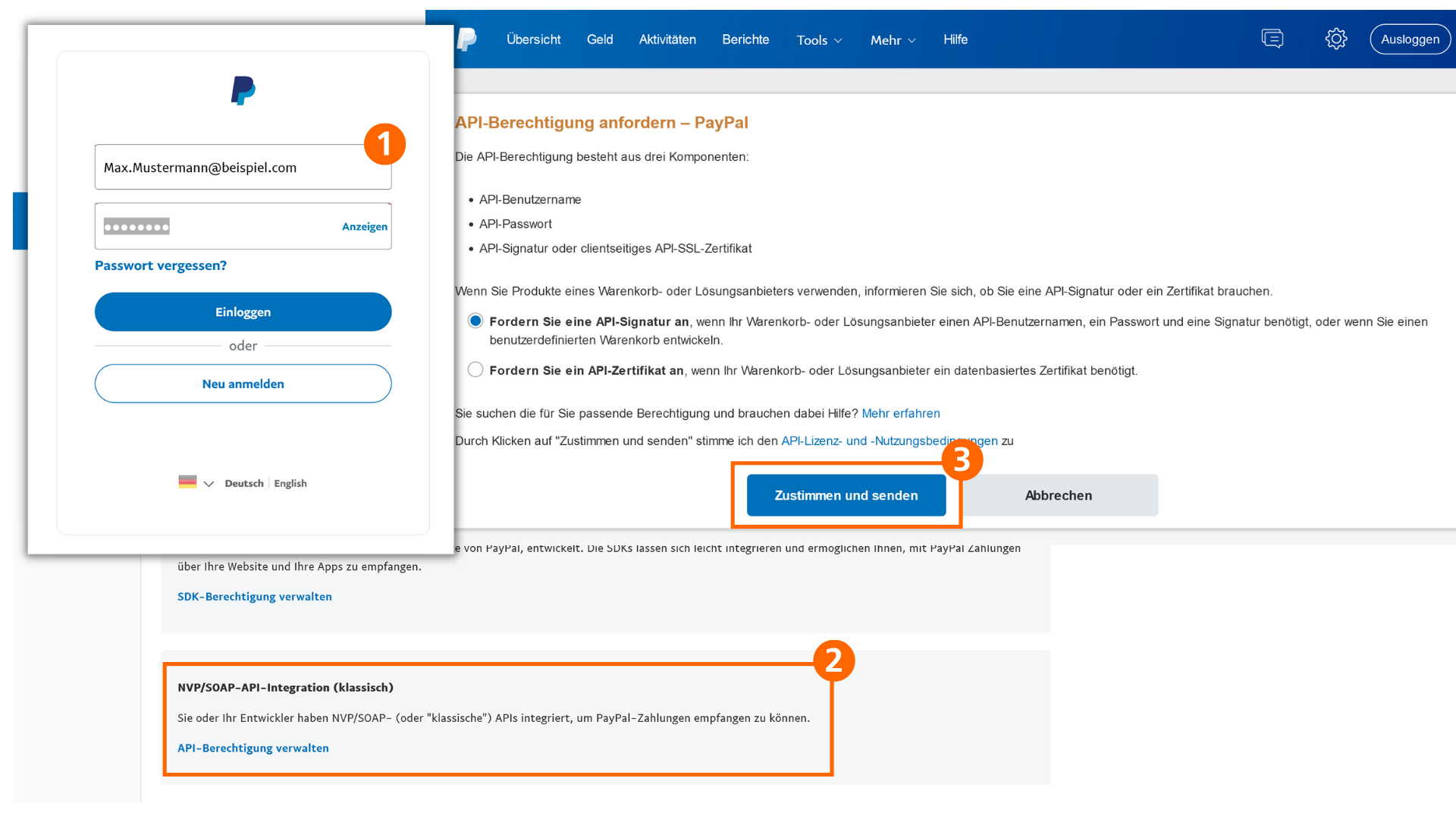 Multiple Payment Methods Available: Credit Card, PayPal, Sofort, Klarna