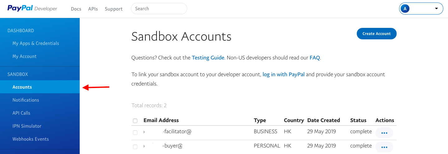 How do I create a sandbox test account? | PayPal US