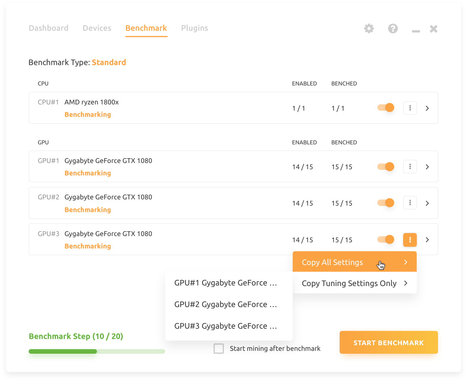 NiceHash with Awesome Miner