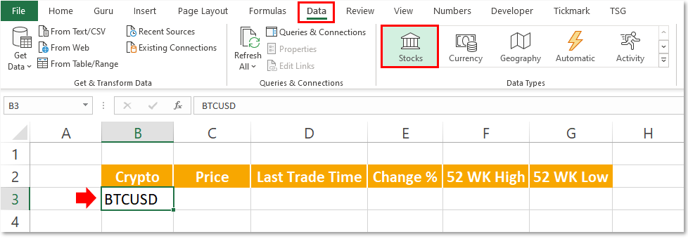 How to pull Simple Price data from CoinGecko into Excel and Google Sheets | Cryptosheets