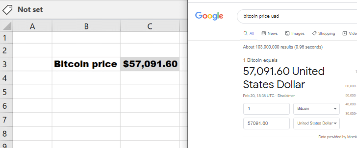 Microsoft Excel Crypto Prices