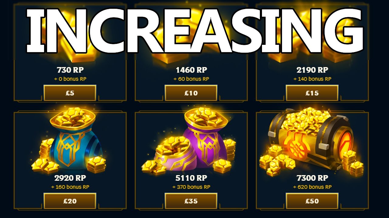 League of Legends RP Prices Are Increasing